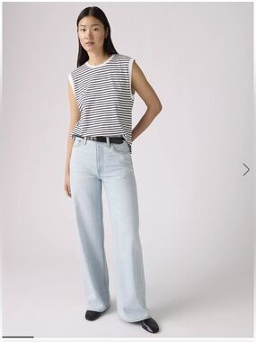 RIBCAGE WIDE-LEG LINEN+ DENIM
WOMEN'S JEANS 26